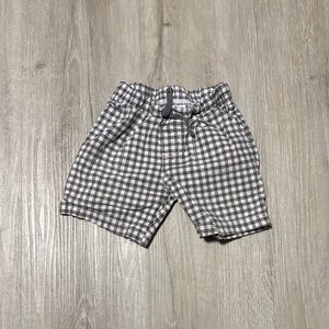 Child of Mine Gray Checkered Kids Shorts